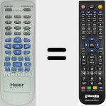 Télécommande pour remplacer Haier001