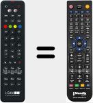 Télécommande pour remplacer 4000T2