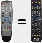 T&eacute;l&eacute;commande pour remplacer IPTV002