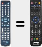 Télécommande pour remplacer IR 6006 HDMI