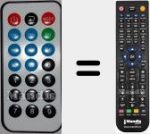 T&eacute;l&eacute;commande pour remplacer Iwo001