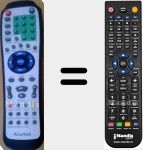 T&eacute;l&eacute;commande pour remplacer HD2038