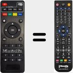 Télécommande pour remplacer MXQ001