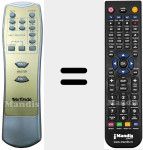 T&eacute;l&eacute;commande pour remplacer MXHT518