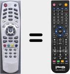 Télécommande pour remplacer TP014