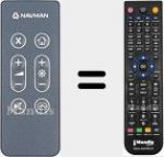 Télécommande pour remplacer MS000626A-G (NAVMAN001)