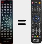 T&eacute;l&eacute;commande pour remplacer NVR2316DVD