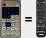 Télécommande pour remplacer Nevir010