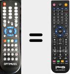 Télécommande pour remplacer OPT001