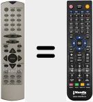 Télécommande pour remplacer RC2540