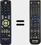 T&eacute;l&eacute;commande pour remplacer RCU540