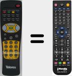 T&eacute;l&eacute;commande pour remplacer RSD7118