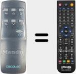 Télécommande pour remplacer REMCON2054