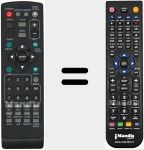 Télécommande pour remplacer REMCON981-black