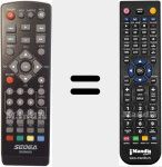 Télécommande pour remplacer S5500HD