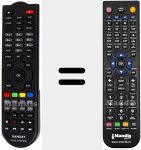 Télécommande pour remplacer HD 50 TITAN MINI
