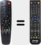 Télécommande pour remplacer S 1000 HD-IRCI
