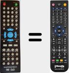 T&eacute;l&eacute;commande pour remplacer SUP001