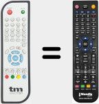 T&eacute;l&eacute;commande pour remplacer TME001