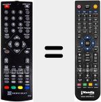 T&eacute;l&eacute;commande pour remplacer DF00 (TNT65HDU)