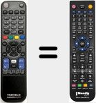 T&eacute;l&eacute;commande pour remplacer TP8015