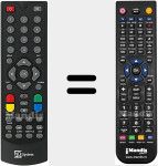 T&eacute;l&eacute;commande pour remplacer T2HEVC (TS6808)