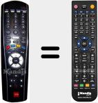 Télécommande pour remplacer TV BOX HD