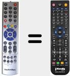 Télécommande pour remplacer 2530235000100