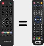 Télécommande pour remplacer TCT3400