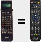 T&eacute;l&eacute;commande pour remplacer VHR-D 4800 I