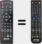 T&eacute;l&eacute;commande pour remplacer RT0430T2