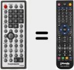 Télécommande pour remplacer DTH725DVB-T