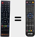 Télécommande pour remplacer Zapper HD Plus