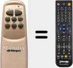 Télécommande pour remplacer RCM 8225