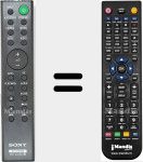 T&eacute;l&eacute;commande pour remplacer RMT-AH410U