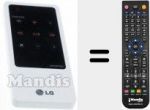 Télécommande pour remplacer AKB73657603
