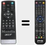 T&eacute;l&eacute;commande pour remplacer RC-260RR-190 (VZJ9000001)