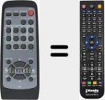 T&eacute;l&eacute;commande pour remplacer R001 (HL02221)