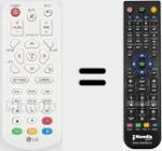 Télécommande pour remplacer MKJ50025128