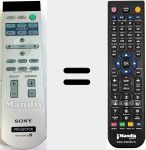 T&eacute;l&eacute;commande pour remplacer RM-PJVW100 (147962012)