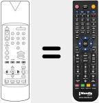 T&eacute;l&eacute;commande pour remplacer 100 TS 034