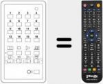 T&eacute;l&eacute;commande pour remplacer 16 PROGRAMMI US