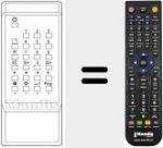 T&eacute;l&eacute;commande pour remplacer 3780