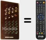 T&eacute;l&eacute;commande pour remplacer 33 T 2