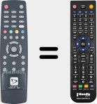 T&eacute;l&eacute;commande pour remplacer 42501810-1820