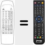 Télécommande pour remplacer 10 P