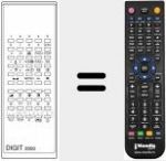 Télécommande pour remplacer DIGIT 2000