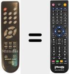 Télécommande pour remplacer ESR 750