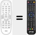 Télécommande pour remplacer FB 201