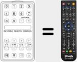 Télécommande pour remplacer INFRARED REMOTE CONT